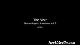 Эки зеленоволосые 3D красотки бөлүштүрүлөт катуу мүчөсү менен шпильками