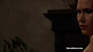 Topless mistresses बदलना whipping र दास प्रशिक्षण