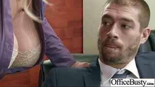 (eva notty) Office Lány, Nagy Dinnye Mellei Élvezze Kemény Szex Az Irodában mov-