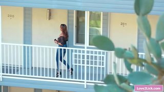 Mostohaanyám eszik a Leszbikus Tini stepdaughters szőrös pina